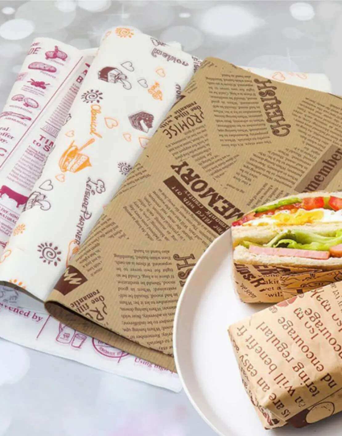 Custom Greaseproof Paper | Printed Greaseproof Paper Sheets