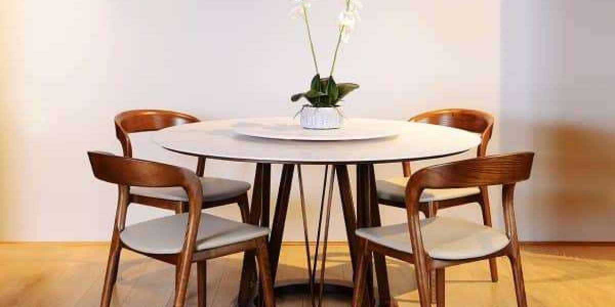 stone top dining table round: an elegant and practical choice in home spaces