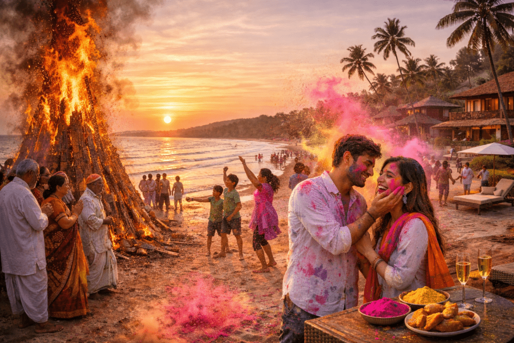 Celebrate Holi in Kolthare – Private Beach & Vibrant Traditions