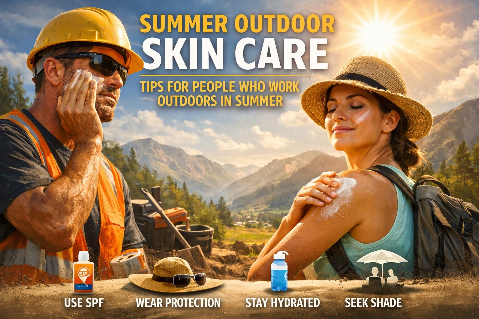 Skin Care Tips for People Who Work Outdoors in Summer - Blog