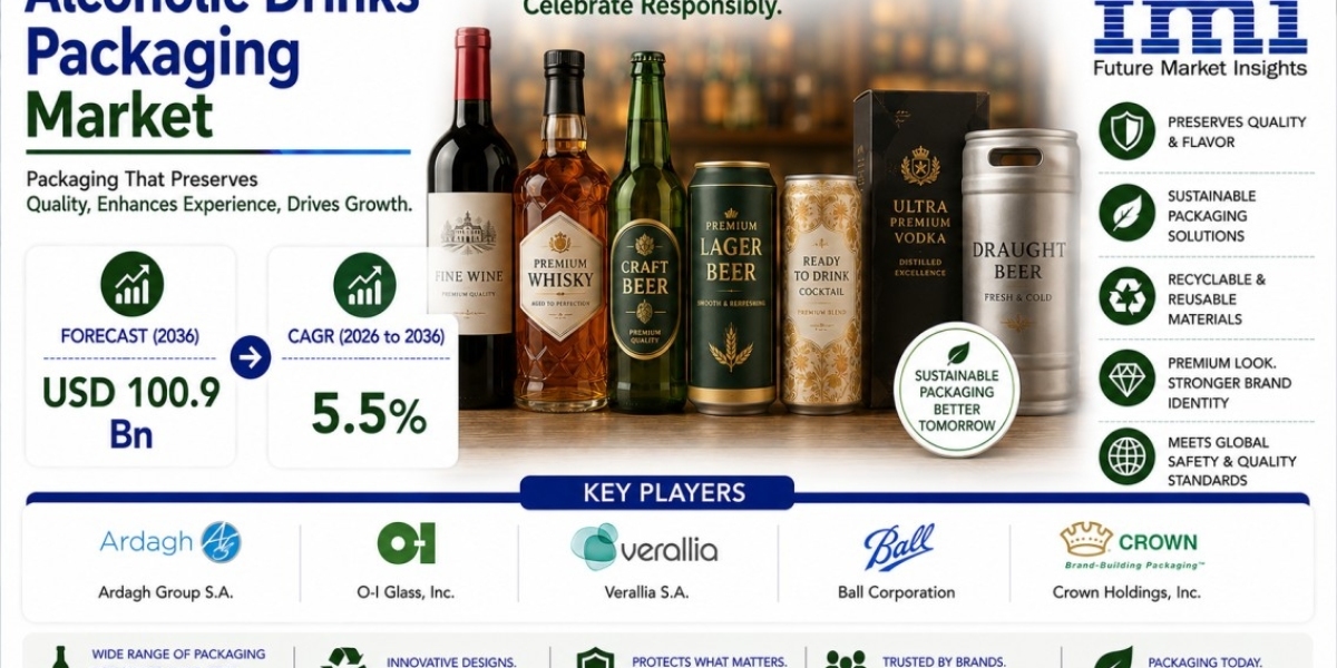 Alcoholic Drinks Packaging Market Horizon Projected at USD 100.9 Billion Driven by Anti-Counterfeiting Security Closures