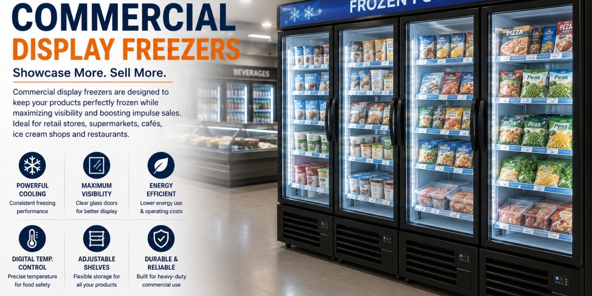 Commercial Display Freezers: The Perfect Solution for Product Visibility and Frozen Food Storage