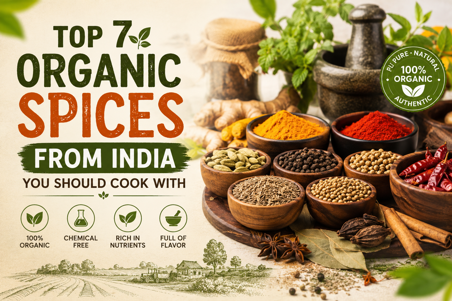 Top 7 Organic Spices from India You Should Cook With | SocialVias...