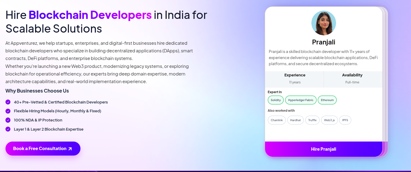 Hire Blockchain Developers in India | Expert Blockchain Development Services