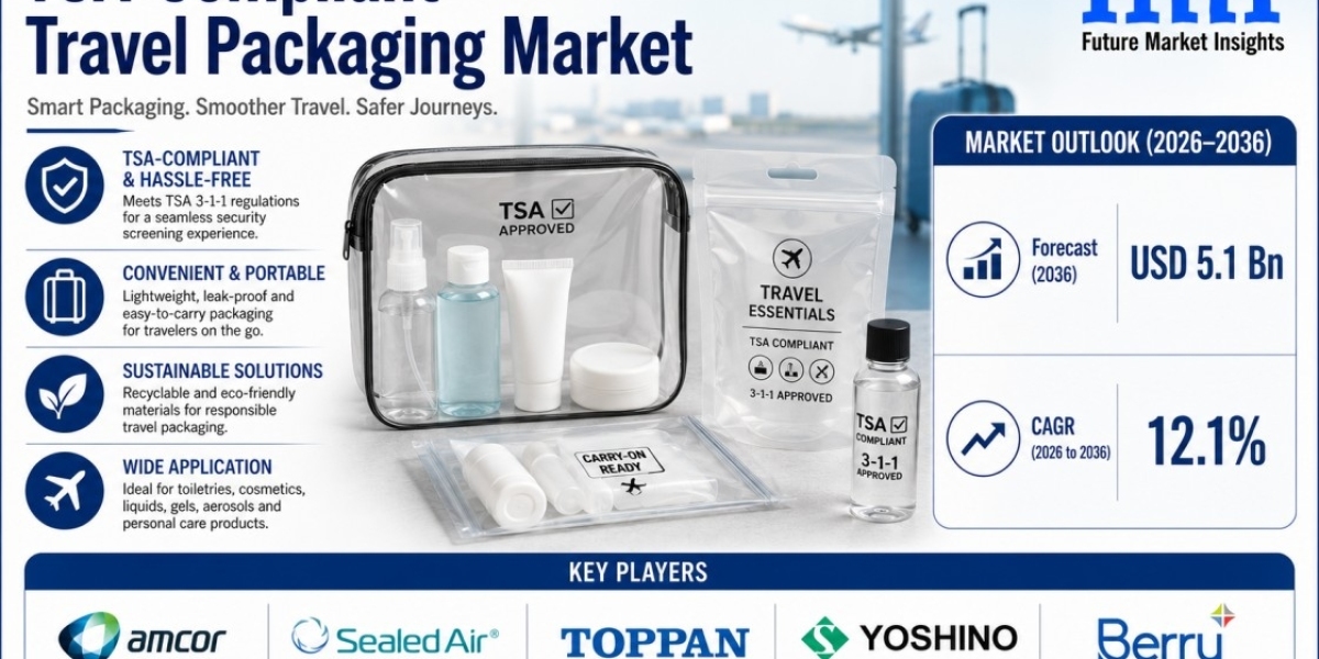TSA-Compliant Travel Packaging Market Expansion Pushed at a 12.1% CAGR Supported by Clear Multi-Pouch Travel Assemblies