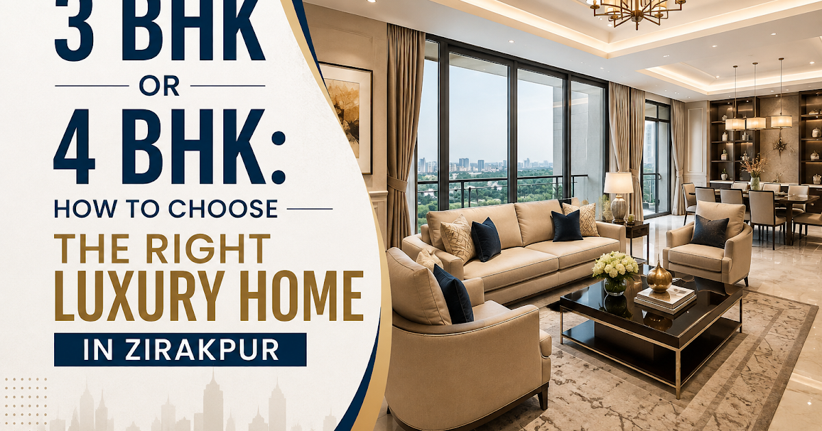 Genesis Heights: 3 BHK or 4 BHK: How to Choose the Right Luxury Home in Zirakpur