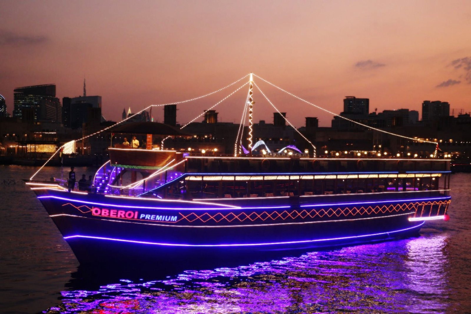 Creek Dhow Dinner Cruise Dubai | Buffet & Views | Oberoi Yachts