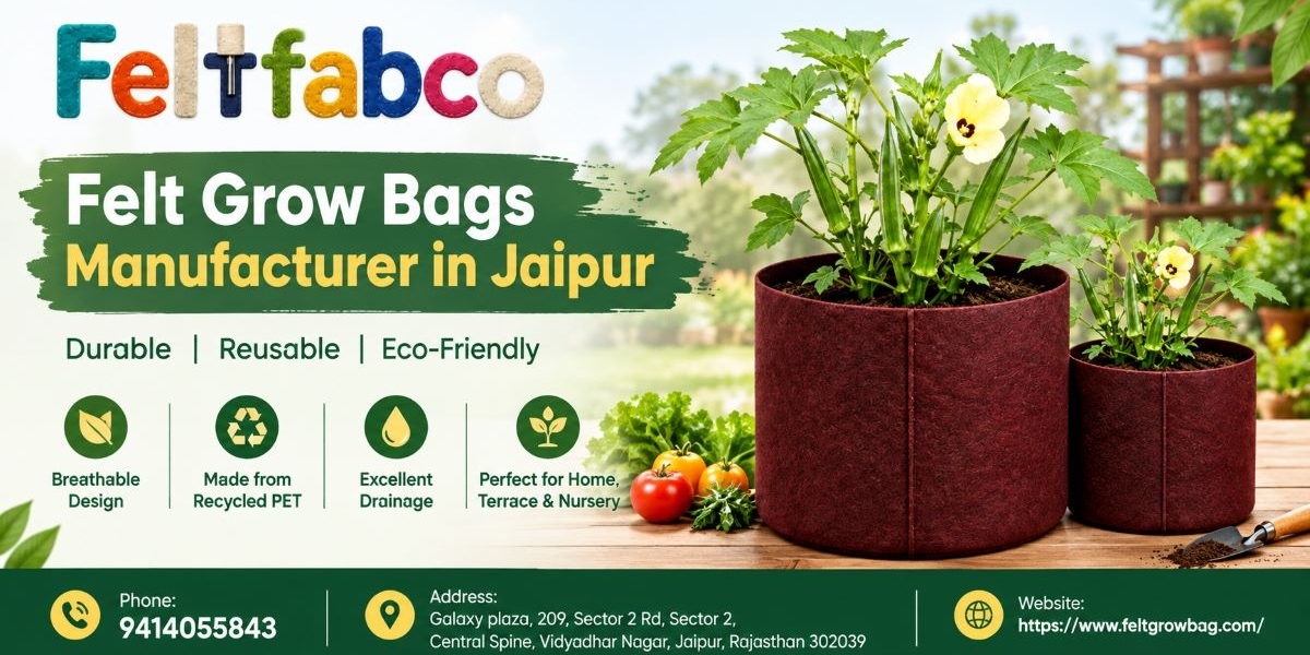 Felt Grow Bags Manufacturer in Jaipur – Eco-Friendly Grow Bags for Modern Gardening